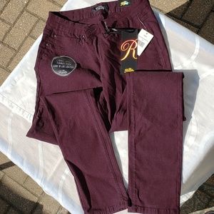 NWT Burgundy/Purple Tapered Pant